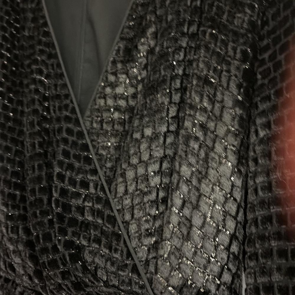 STUNNING HIGH END DESIGNER BRANDON MAXWELL Black tie gown in pristine condition - Picture 6 of 11